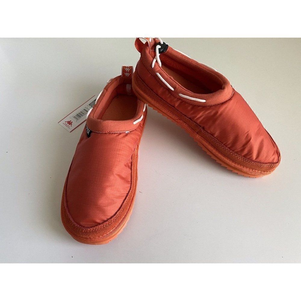 KAPPA 222 BANDA MULE ORANGE WHITE Slippers Mules Lined Men's Sz 9 NEW Box No Lid